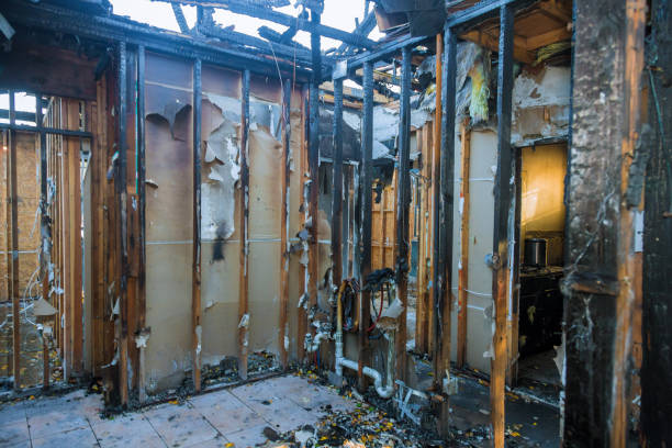 Professional Fire Damage Assessment technician working in Howard Lake, MN